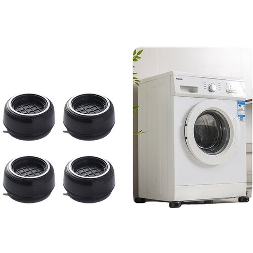 INF Podloge za pralni stroj: Protivibracijske in za zmanj&amp;scaron;evanje hrupa - paket 4 Black, (5000286884) Slike