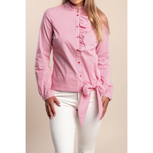 Fenzy Plus Size Majica S Prugastim Printom, Ružičasta Slike