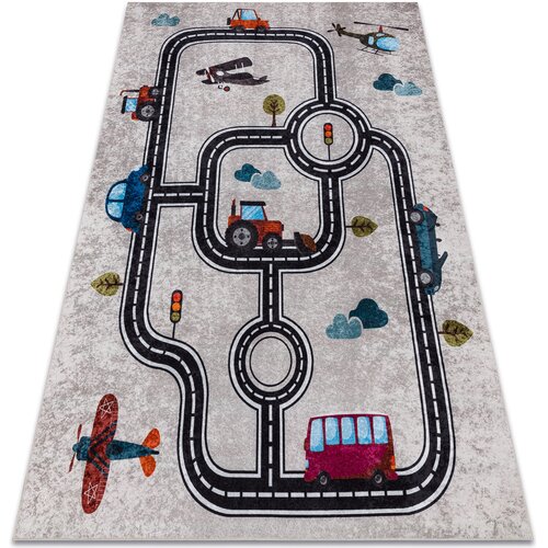 RugsX Preproge JUNIOR 52242.801 pralna preproga Mesto, ulice za 160x220 cm Bež Cene