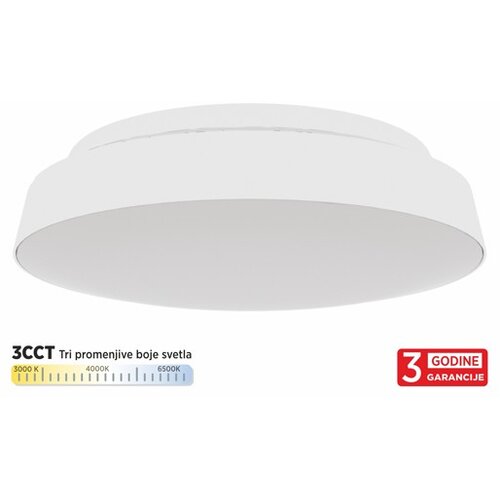 Mitea Lighting led plafonjera bela 20W 3CCT dip switch 3000/4000/6500K + halo 3CCT IP20 fi230mm okrugla 3Y M205780 Cene