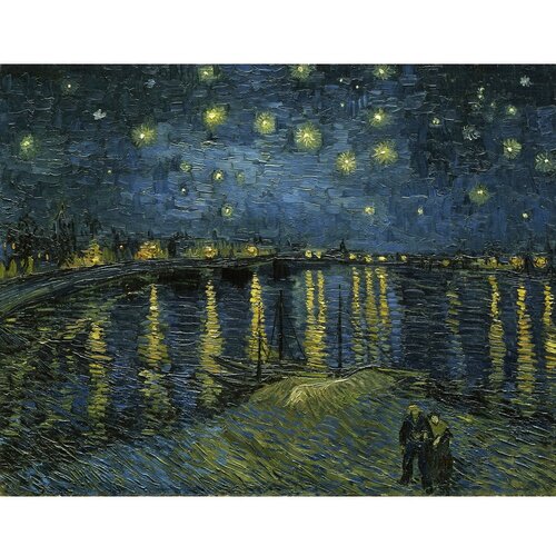Fedkolor Slika reprodukcija 90x70 cm The Starry Night, Vincent van Gogh &amp;ndash; Slike