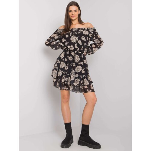 Italy Moda Dress-DHJ-SK-15015.56P-black-beige Slike