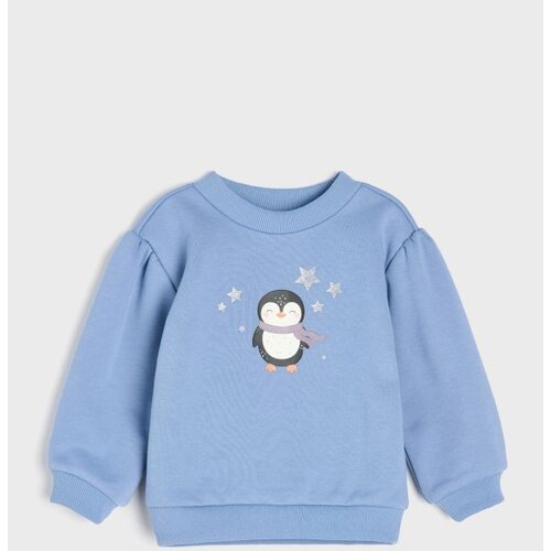 Sinsay Crewneck majica s puf rukavima i printom pingvina Cijene