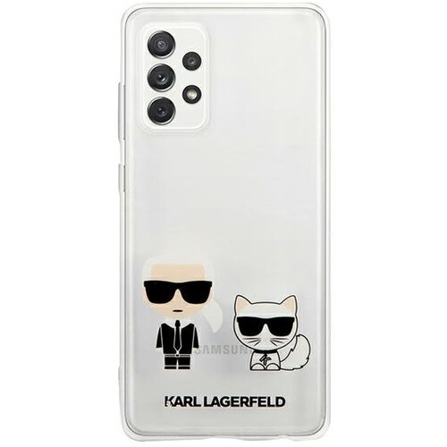 Karl Lagerfeld Originalen KARL LAGERFELD ovitek Samsung Galaxy A52 A525 / Samsung Galaxy A52s A528 - Karl and Choupette - prozorna za&amp;scaron;čita - KLHCA52CKTR Slike