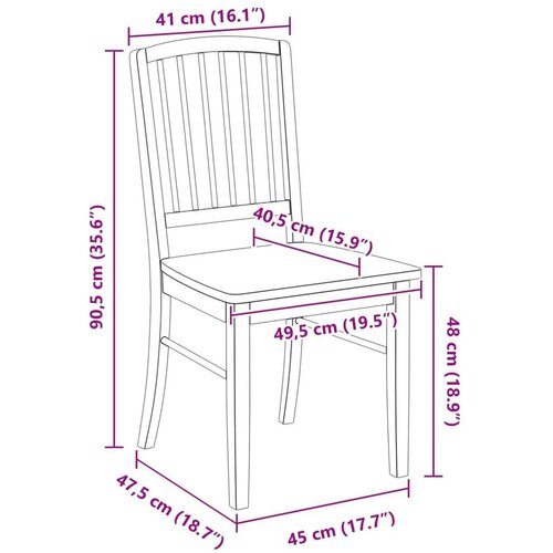  Trpezarijske stolice 2 pcs Bijelo 50 x 52 5 x 91 cm Slike