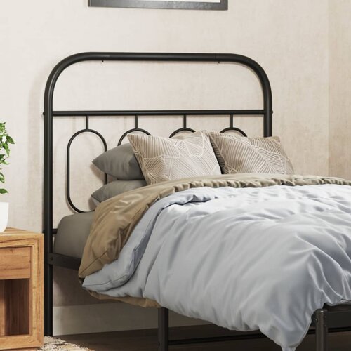 vidaXL Metalno uzglavlje crno 90 cm Cijene