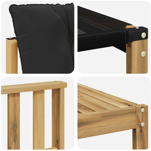  Set vanjskih sofa 8 kom. Bijela i crna Smeđa 59 x 59 x 37 cm Slike
