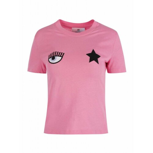 Chiara Ferragni roze pamučna ženska majica  72CBHT17CJT00-414 Cene
