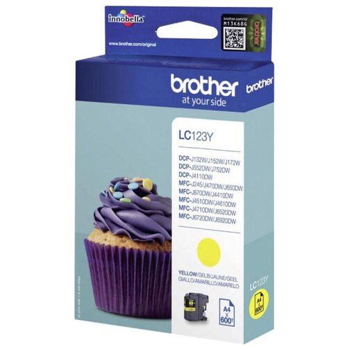 Brother INK JET LC123Y YELLOW 600 STR. Slike