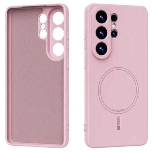 Chameleon Gumiran magnetni ovitek (TPU Magnetic Pastel) za Samsung Galaxy S26 Ultra, roza Cene