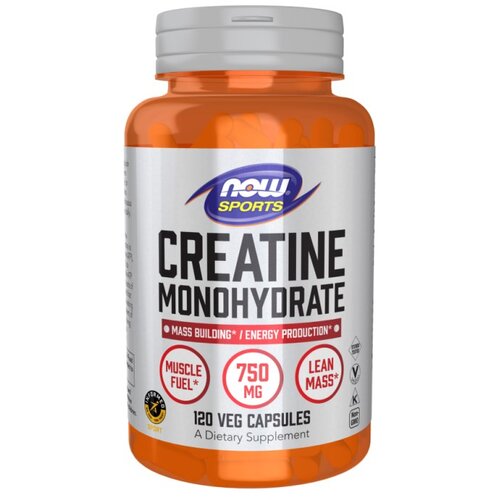 Now Foods Kreatin Monohidrat NOW, 750 mg (120 kapsul) Slike