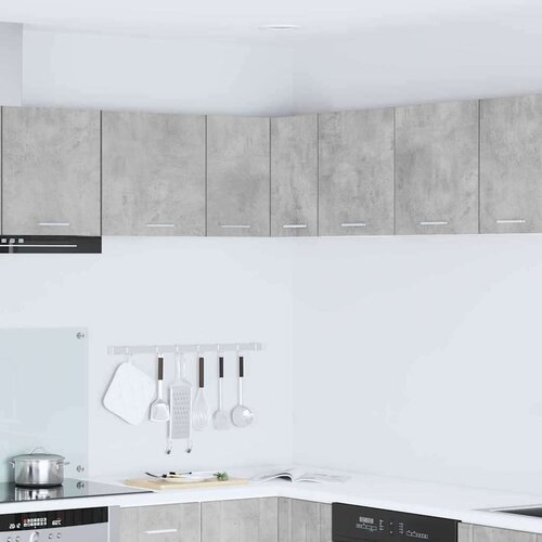vidaXL viseći ormarić zidne riga beton siva i bijela 57 x 57 x 40 cm Cijene