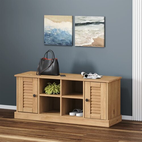  Klupa za cipele VIGO 106 x 35 x 45 cm od masivne borovine Cene