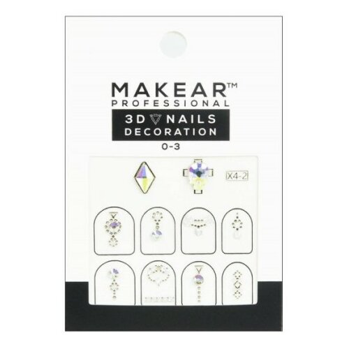 Makear NAIL ART 03 Dekorativne nalepnice za nokte sa cirkonima Cene
