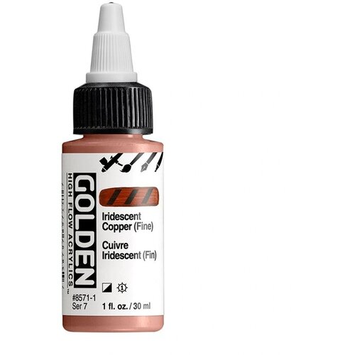  GOLDEN High Flov iridescentna akrilna boja 30 ml | 8571 Copper Fine Slike