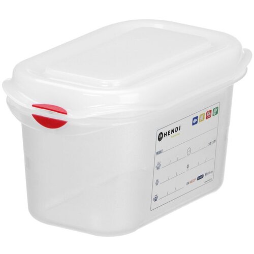 Hendi spremnik gn 1/9 polipropilen, gn 1/9, 0,6L, providno, 176x108x(H)65mm Cene