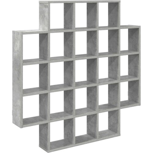 vidaXL Zidna polica Betonska siva 100 x 13 x 100 cm - Betonska siva Cene