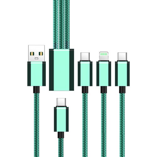 INF Snemljiv 3-v-1 polnilni kabel - ZL-LHJ38 - Teal/, (5000276705) Cene
