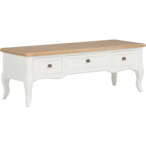  The Living Store TV omarica iz lesa 100x35x35 cm bela - TV Omarica, (21555205) Slike