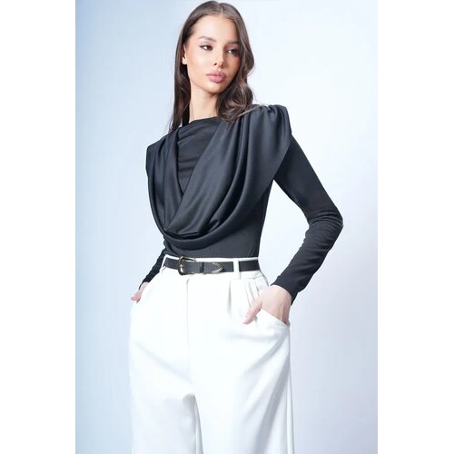 Trend Alacati Stili Ženska bluza Alc-X15063, Crna Cene