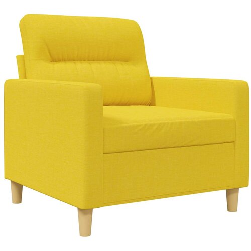  Fotelja Svjetložuta 60 cm od tkanine Slike