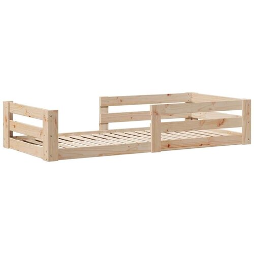 VidaXL Okvir kreveta bez madraca 90 x 200 cm od masivne borovine Slike