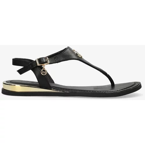 Mexx Usnjeni sandali Nyobi ženski, črna barva, MICY1605741W