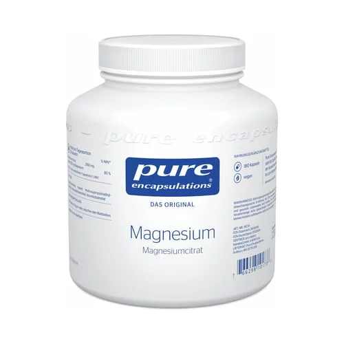 pure encapsulations magnezij (magnezijev citrat) - 180 kapsul