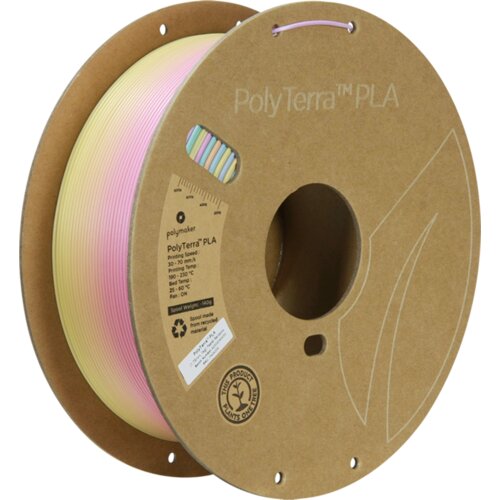 Polymaker polyterra gradient pla pastel rainbow, 1,75 mm / 1000 g Slike