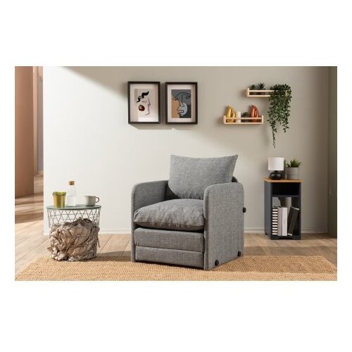 Atelier Del Sofa fotelja na razvlačenje saga single light grey Cene