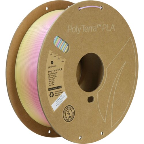 Polymaker PolyTerra Gradient PLA Pastel Rainbow Slike