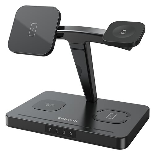 Wireless charger Canyon WS-404 15W 4in1 Black Cijene