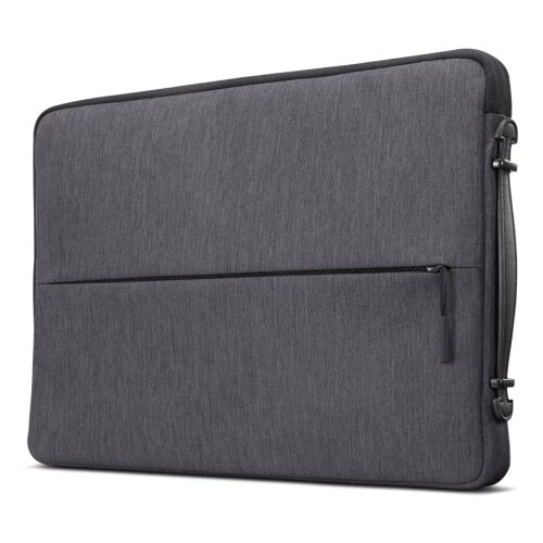Lenovo 15.6-inch Laptop Urban Sleeve Case, Grey, Water-resistant, Corner bumper, Cushion underneath zipper, Accessory pocket, Anti-slip pul Cene