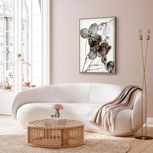  Slika - Transparent Clover (1 Part) Vertical 80x120 U prirodnom drvenom okviru Slike
