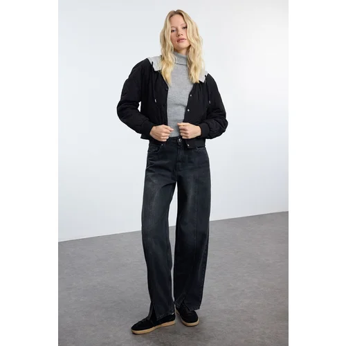 Trendyol Black More Sustainable High Waist Mom Jeans