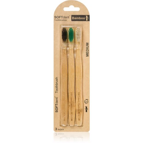 SOFTdent Bamboo Medium - 3 pack četkica za zube od bambusa 3 kom Cijene