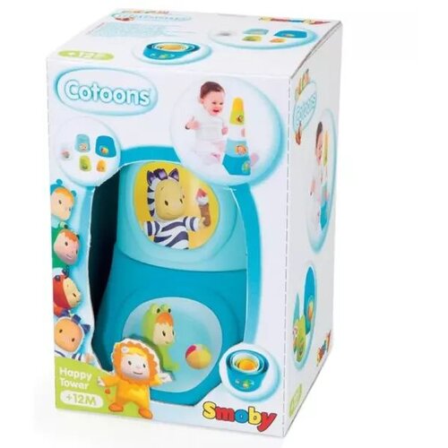 Smoby cotoons Happy Tower stolp - moder Slike
