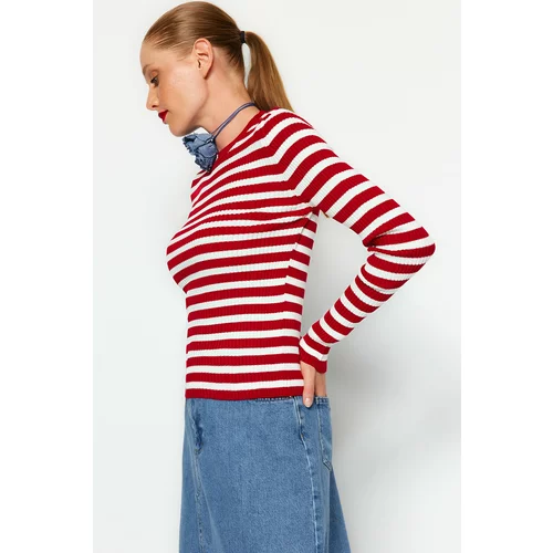 Trendyol Sweater - Red - Slim fit