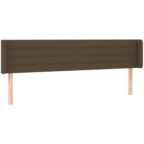 Maison Chic vzglavna omarica - nočna omarica - posteljna omarica z u&amp;scaron;esi temno rjavo 203x16x78/88 cm blago, (21708792) Slike