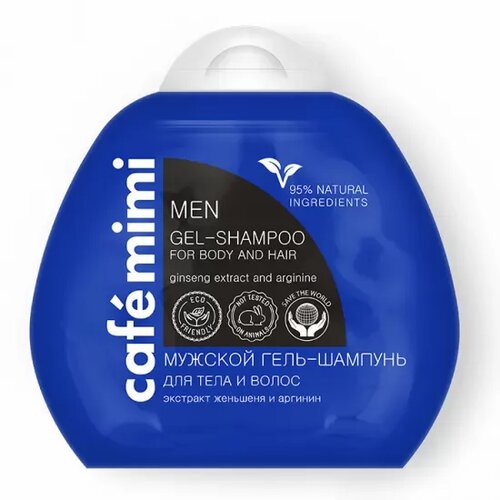 CafeMimi &amp;scaron;ampon za kosu (2u1 gel za mu&amp;scaron;karce, žen&amp;scaron;en i arginin) 100ml Slike