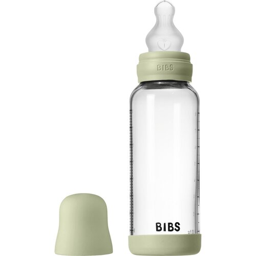 Bibs steklenička steklena silikon 240 ml, srednji pretok Sage Cene