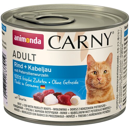 animonda Carny Adult 6 x 200 g - Govedina & polenovka s peter&scaron;iljevo korenino Cijene