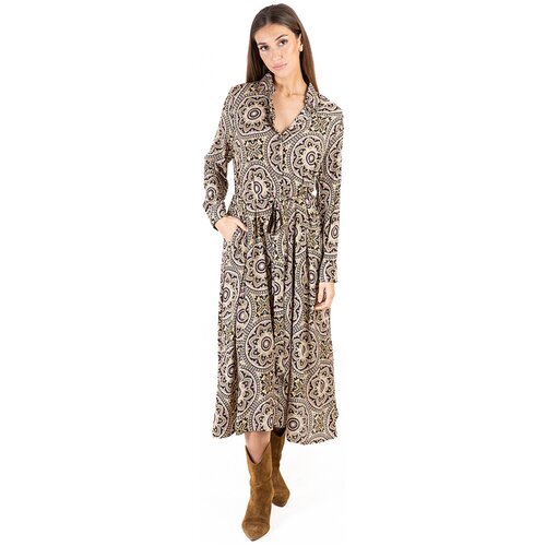 Isla Bonita By Sigris Dolge obleke Dolga Midi Obleka Siva Slike