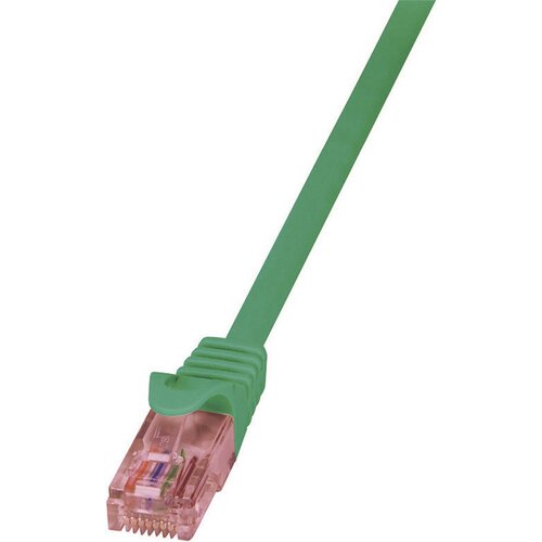 Logilink CQ2035U RJ45 omrežni kabel\, Patch kabel CAT 6 U/UTP 1.00 m zelena ognjevaren\, z za&scaron;čitnim zapornim zatičem 1 kos, (20418567) Cene