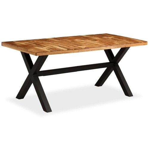 VidaXL blagovaonski stol od masivnog drva bagrema i manga 180 x 90 x 76 cm Slike