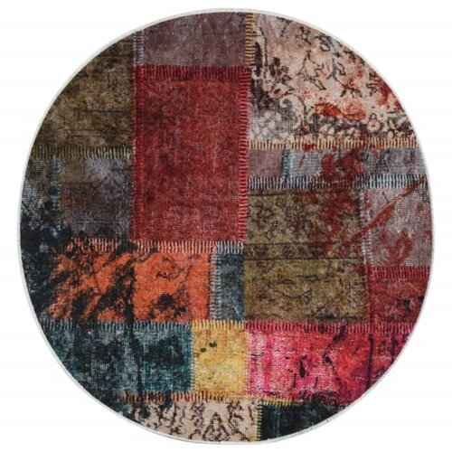 Maison Chic Preproga, Rug pralna večbarvna &Oslash; 200 cm protizdrsna, (22121046) Cene