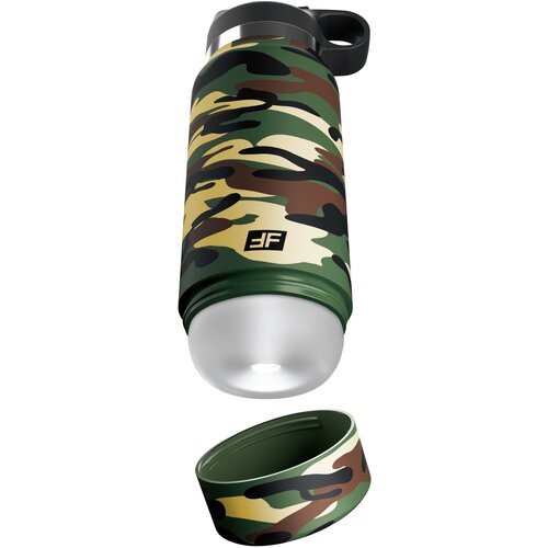 Pipedream PDX Plus Fap Flask Happy Camper Discreet Stroker Camo Frosted Cene