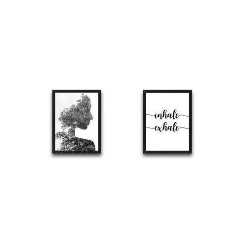Wallity slika inhale exhale, 2 dela, 30 x 40 cm Cene