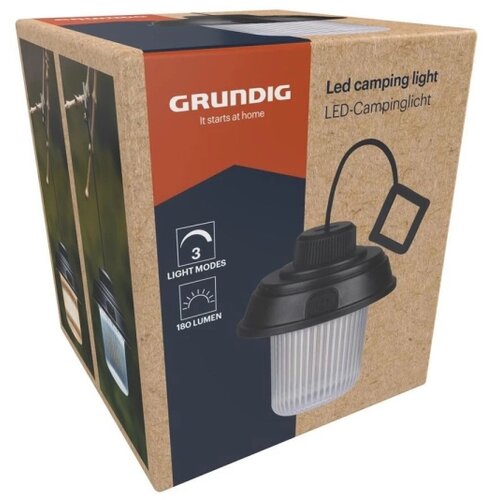 Grundig LED kamperska lampa LED/3xAA 3000/4500/6000K IP44 crna Slike