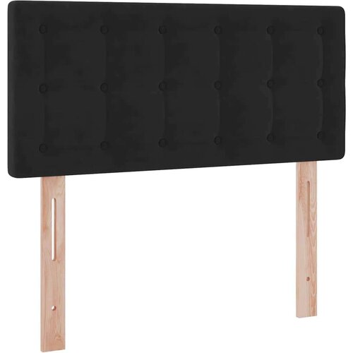  Krevet s prostorom za pohranu s LED-om Crna 90 x 200 cm Bar&amp;scaron;un Slike